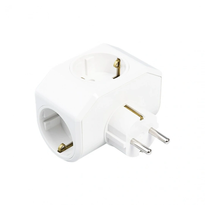 BEYAZ YONCA PLUS 3LÜ TOPRAKLI PRİZ FİŞ 03-ZM (5365)