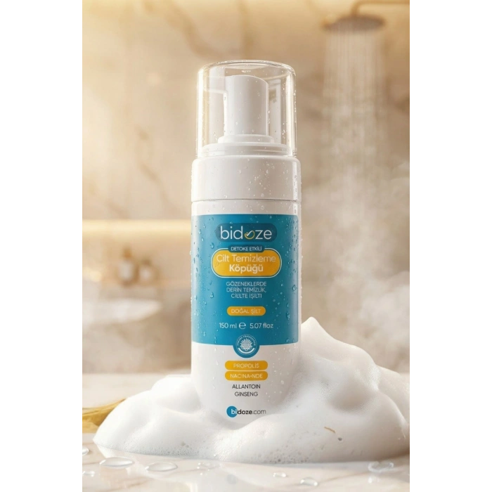 Bidoze Detoks Etkili Cilt Temizleme Köpüğü 150 Ml | Propolis Kolajen ve Ginseng