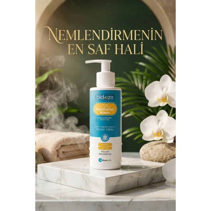 Bidoze Yoğun Nemlendirici Panthenol Krem 100 Ml | Kolajen Hyaluronik Asit & E Vitamini