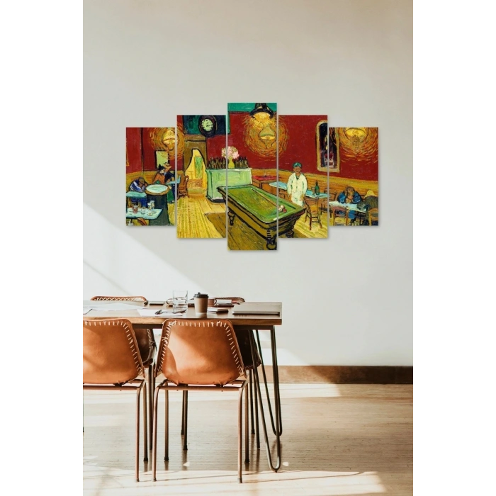 Bilardo Masası Manzara 5 Parçalı Mdf Tablo 60 x 100