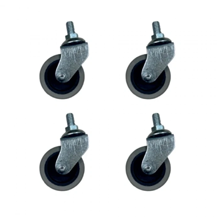 Bilyalı Teker 20x50 Gri 4 Adet - Furç Vidalı