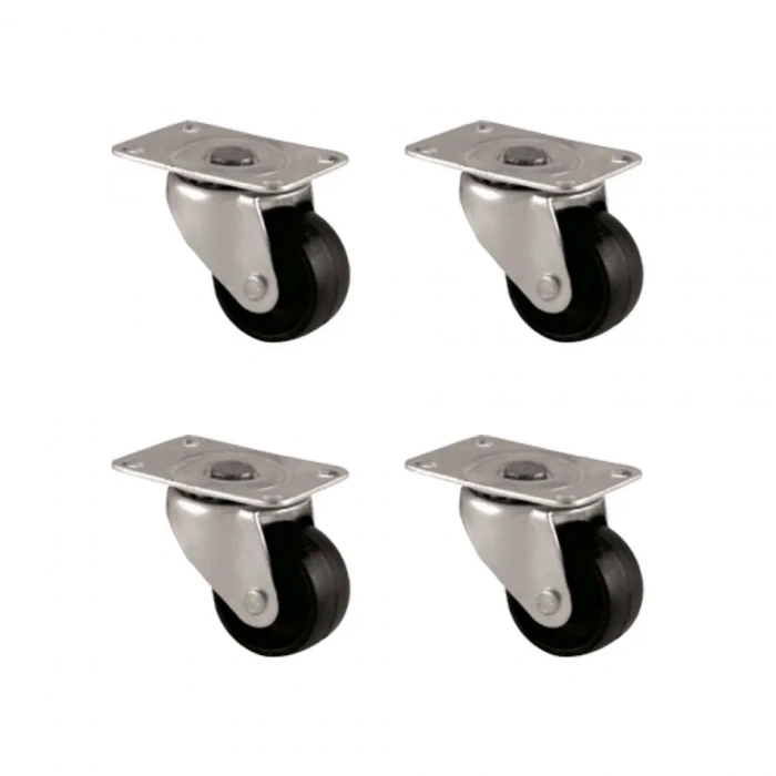 Bilyalı Teker 32mm Siyah 4 Adet