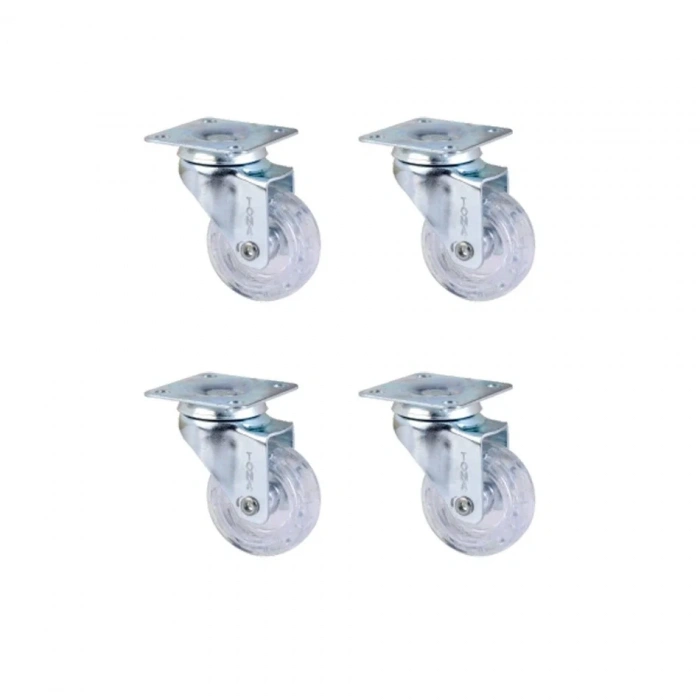 Bilyalı Teker Şeffaf 20x50 4 Adet