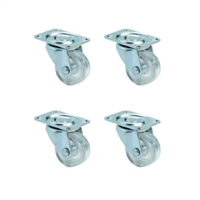 Bilyalı Teker Şeffaf 32mm 4 Adet Kullanım Kolaylığı