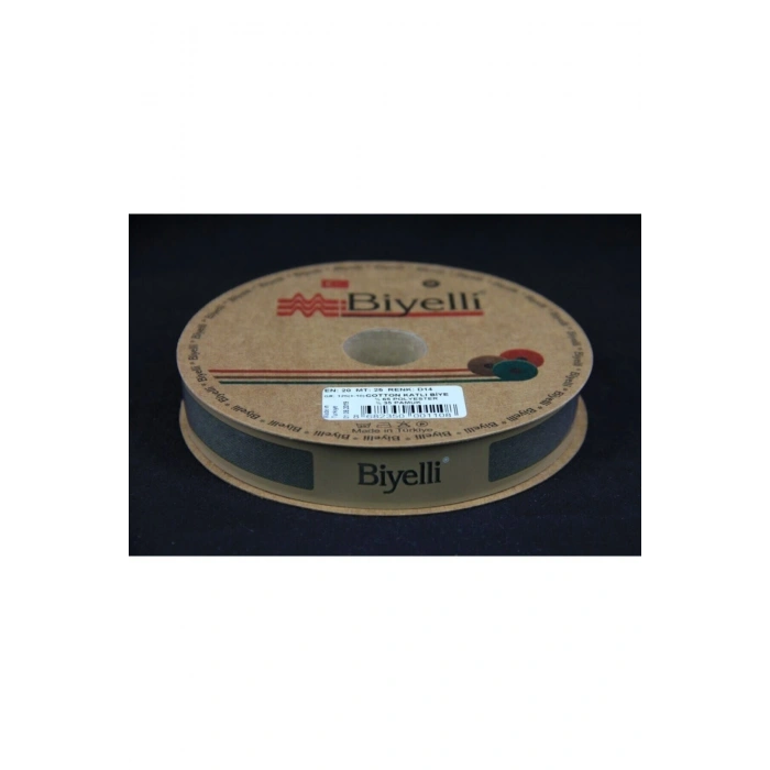 Biye Koton Katlı D14 Asker Yeşili 2 Cm 25 Metre %65 Koton %35 Polyester