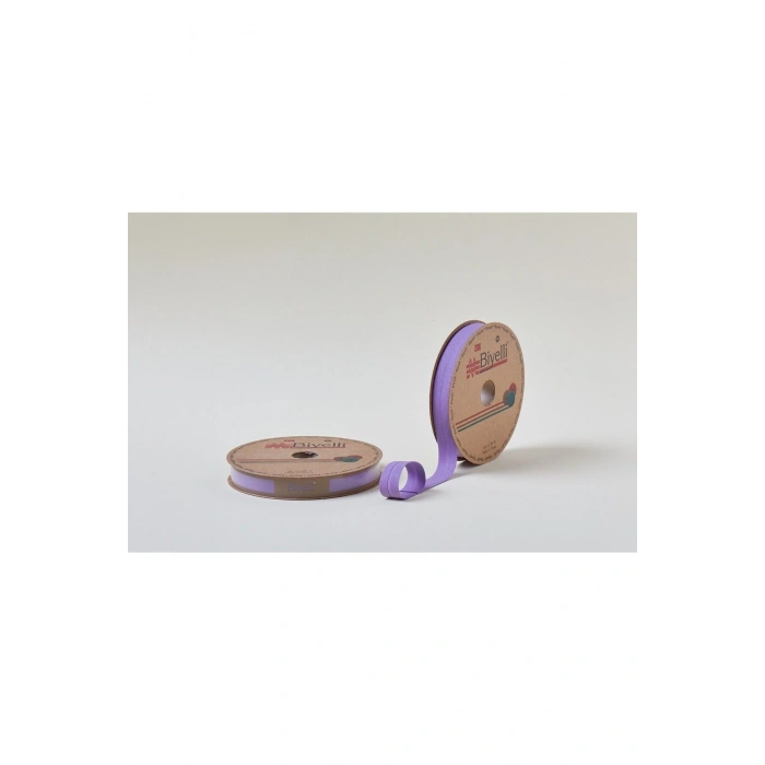 Biye Koton Katlı D51 Açık Mor 2 Cm 25 Metre %65 Koton %35 Polyester