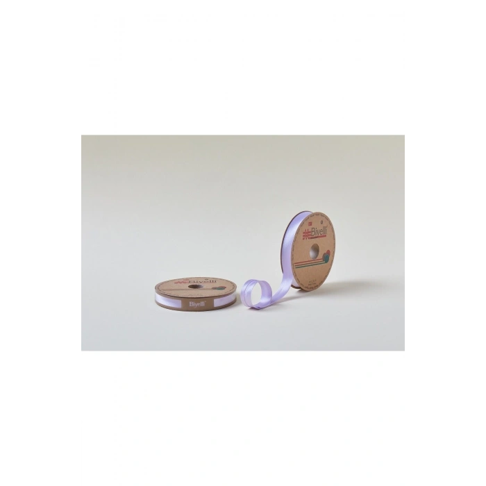 Biye Saten Katlı 009 Lila 2 Cm 25 Metre %100 Polyester