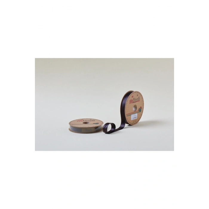 Biye Saten Katlı 023 Koyu Kahve 2 cm 25 Metre %100 Polyester