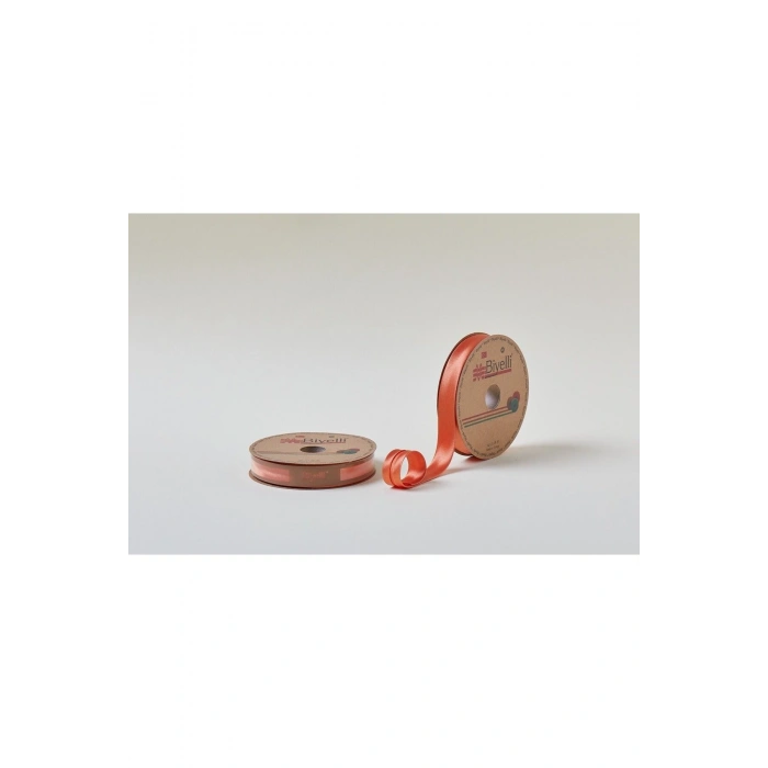 Biye Saten Katlı 028 Turuncu 2 Cm 25 Metre %100 Polyester