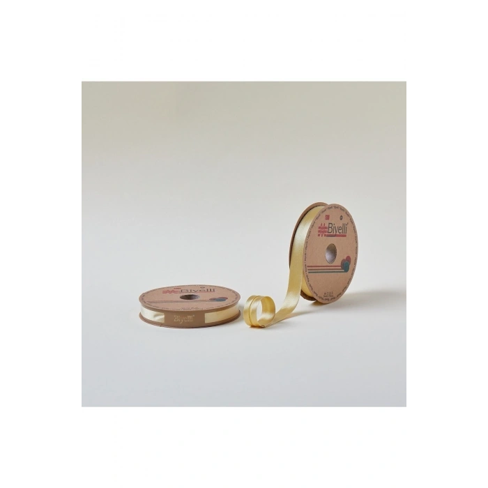 Biye Saten Katlı 055 Gold 2 Cm 25 Metre %100 Polyester