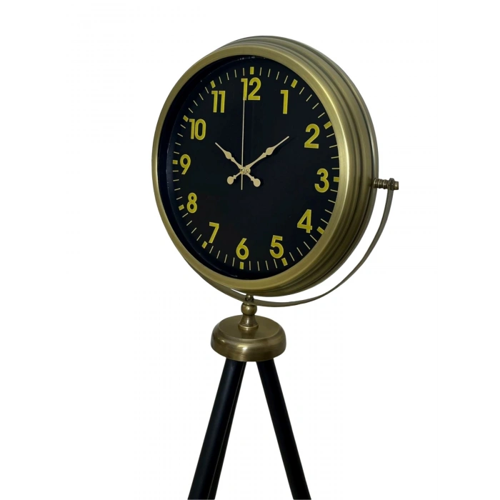 Black Legacy Aged Tripod Leg Clock
