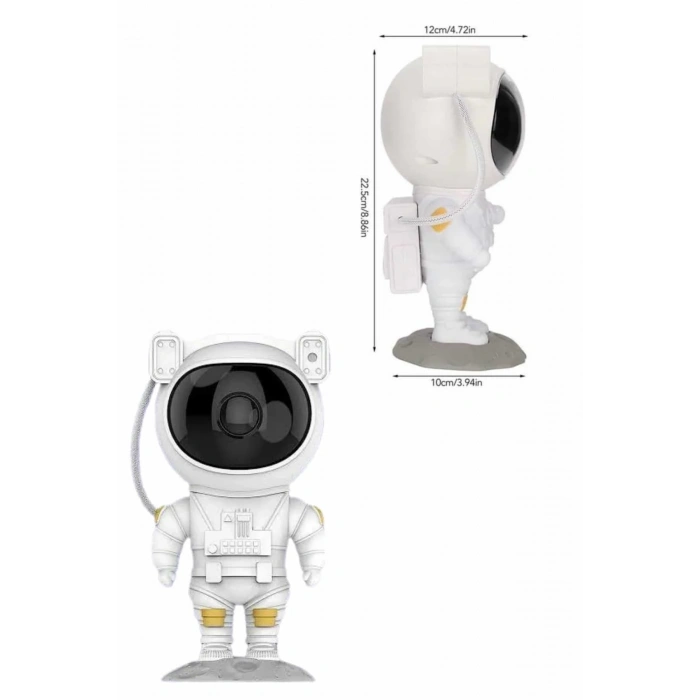 Bluetooth Hoparlör Ve Kumandalı Astronot Lamba Seti