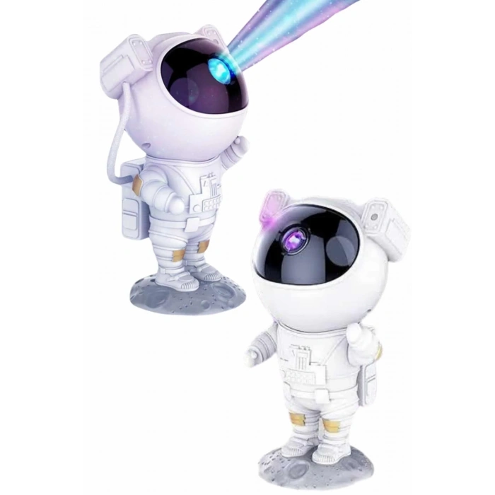 Bluetooth Hoparlör Ve Kumandalı Astronot Lamba Seti