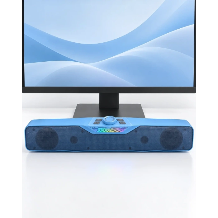 Bluetooth Masaüstü Soundbar Hoparlör 6w Rgb