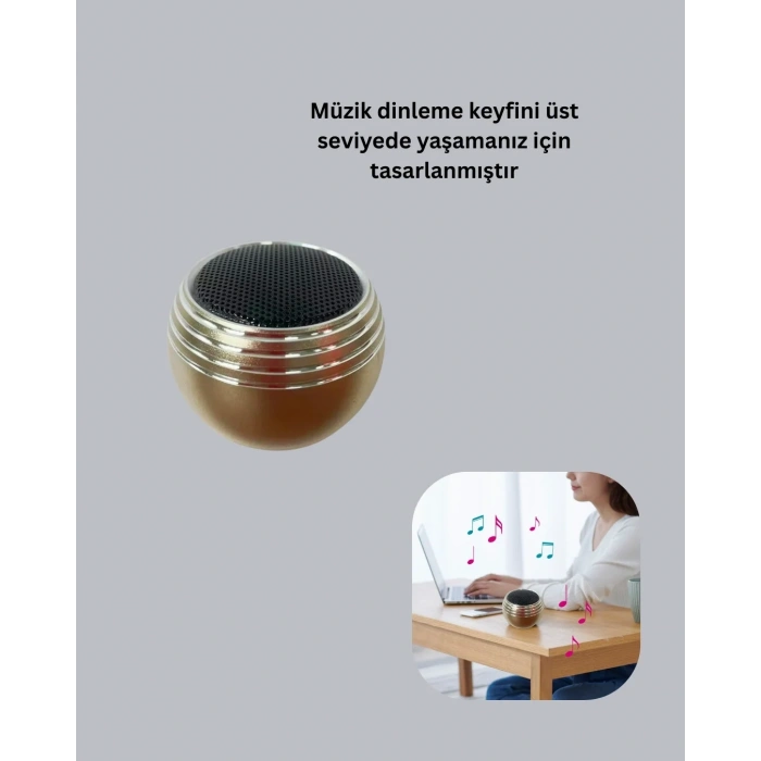 Bluetooth Mini Yuvarlak Hoparlör 1 Adet