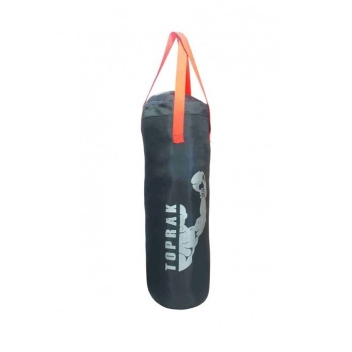 Boks Torbası Eldiven Ve Karabina Hediyeli İçi Dolu 60x22cm Füme