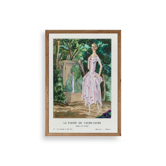 Bon Ton Gazetesi Ahşap Çerçeveli Tablo 30 x 42