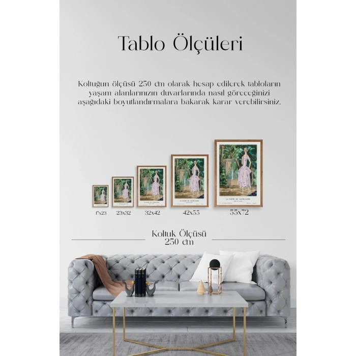 Bon Ton Gazetesi Ahşap Çerçeveli Tablo 50 x 70
