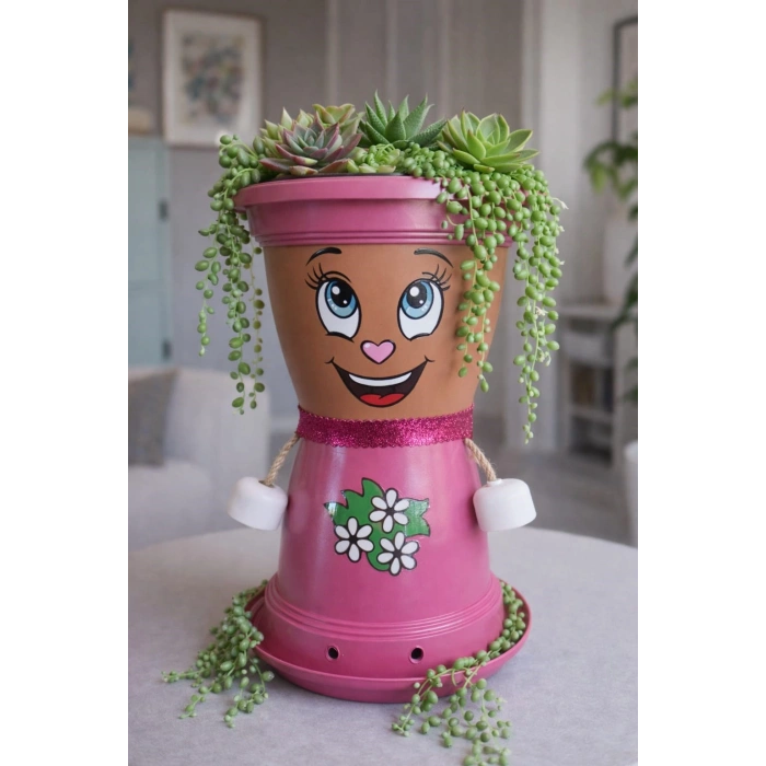 BONCUK HANIM VİLLA DEKORATİF SAKSI 1.7 Litre