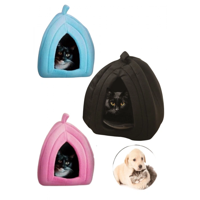 BUFFER® Pet Hut Polar Kedi ve Köpek Yatağı - Mavi