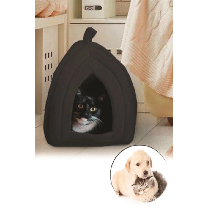 BUFFER® Pet Hut Polar Kedi ve Köpek Yatağı - Mavi