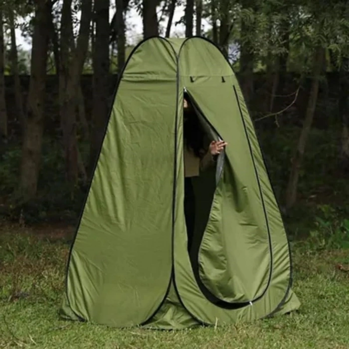 BUFFER® Tek Kişilik Yarı Otomatik Portatif Giyinme Kabini Çadırı – Plaj, Kamp, Duş ve Soyunma Kabini Outdoor Çadır 120x120x190 cm