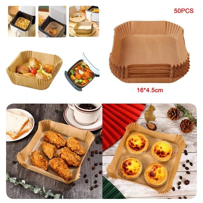 Big Size Air Fryer Frying Paper 50 Pieces