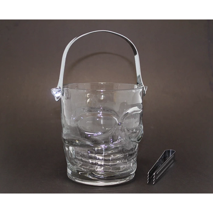 Glass Skull Ice Bucket