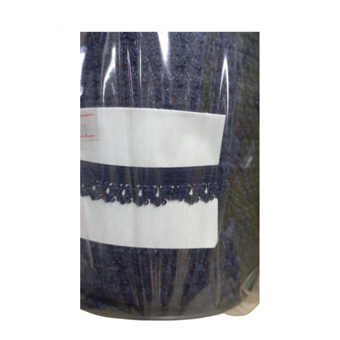 Çamaşır Lastiği Dantelli 1 Cm 1 Metre Lacivert
