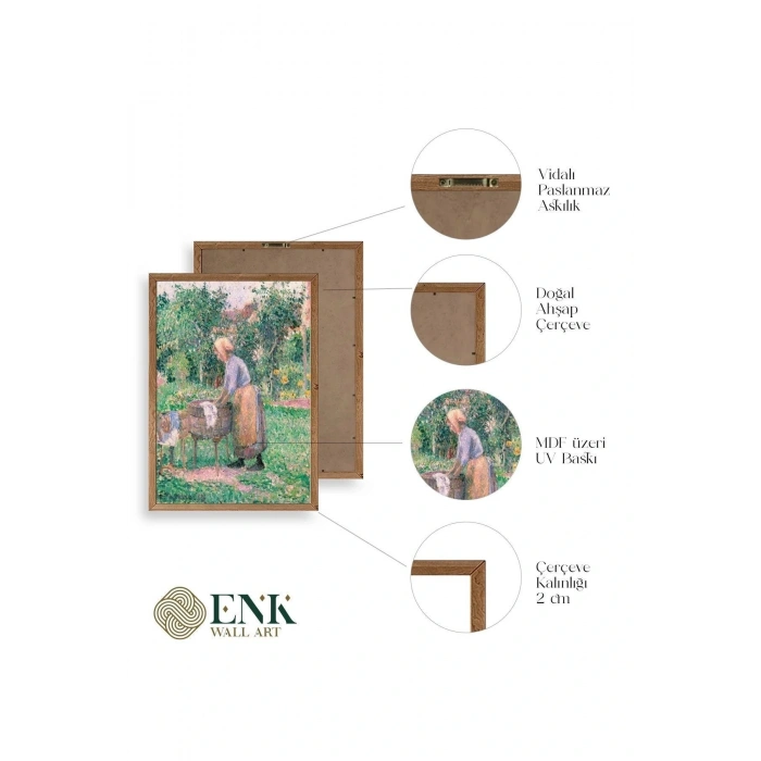 Camille Pissarro Ahşap Çerçeveli Tablo 23 x 30