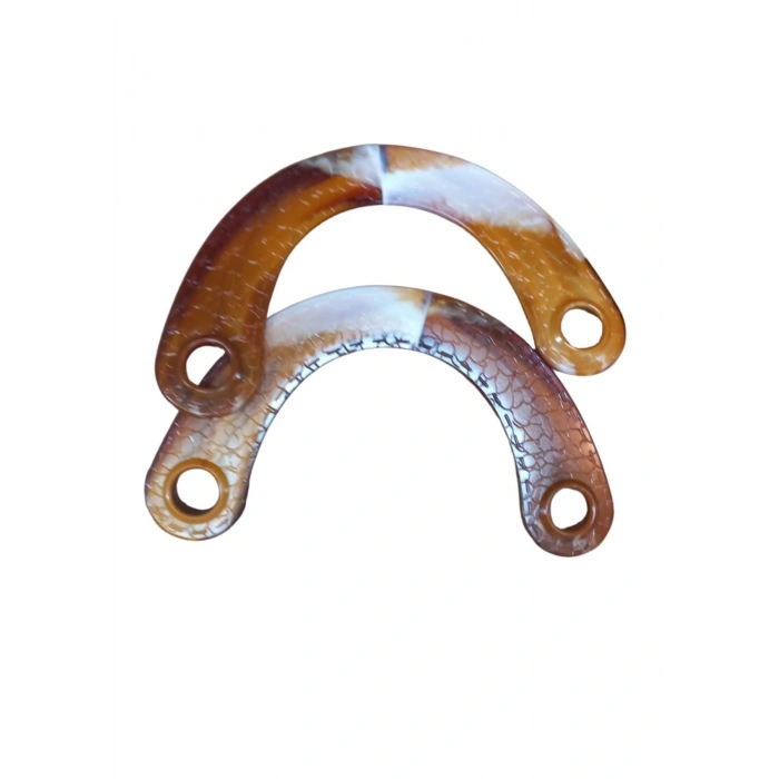 Çanta Sapı Ay Model Kahverengi-beyaz 20 Cm