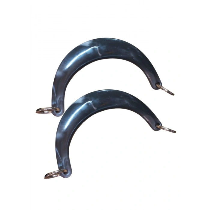 Çanta Sapı Ay Model Siyah Dalgalı 17 Cm