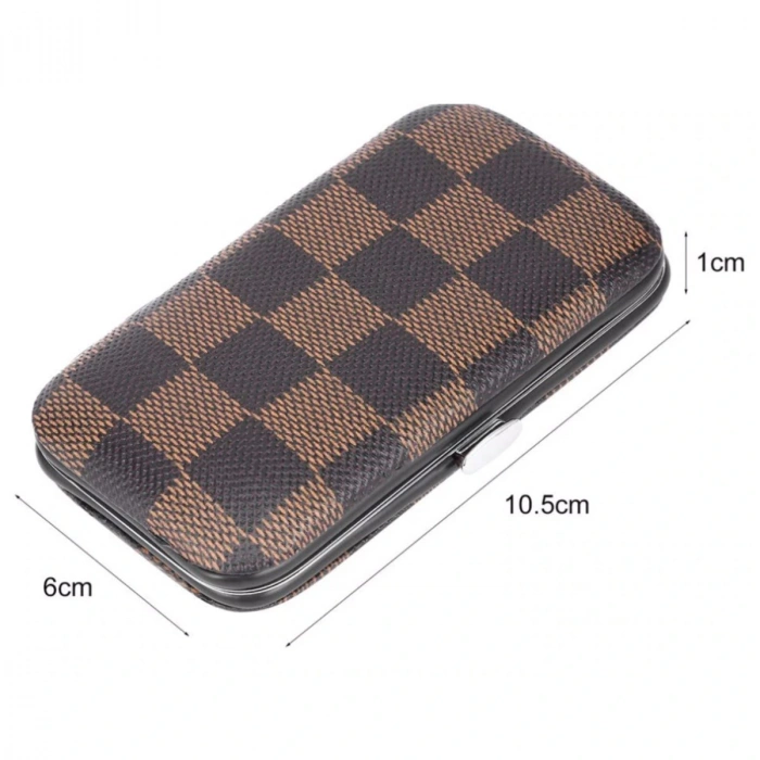 Çantalı Manikür Pensi Profesyonel ve Manikür Pedikür Seti 13 Parça Tırnak Eti İtici Ve Cımbız (5365)