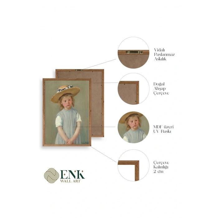 Cassatt Ahşap Çerçeveli Tablo 17 x 23