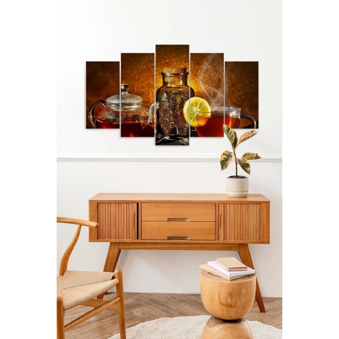 Çay Bardak 5 Parçalı Mdf Tablo 60 x 100