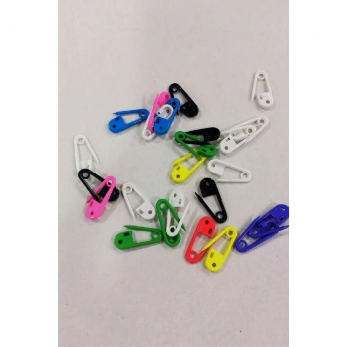 Çengelli İğne Plastik Renkli 10 Adet 2 Cm