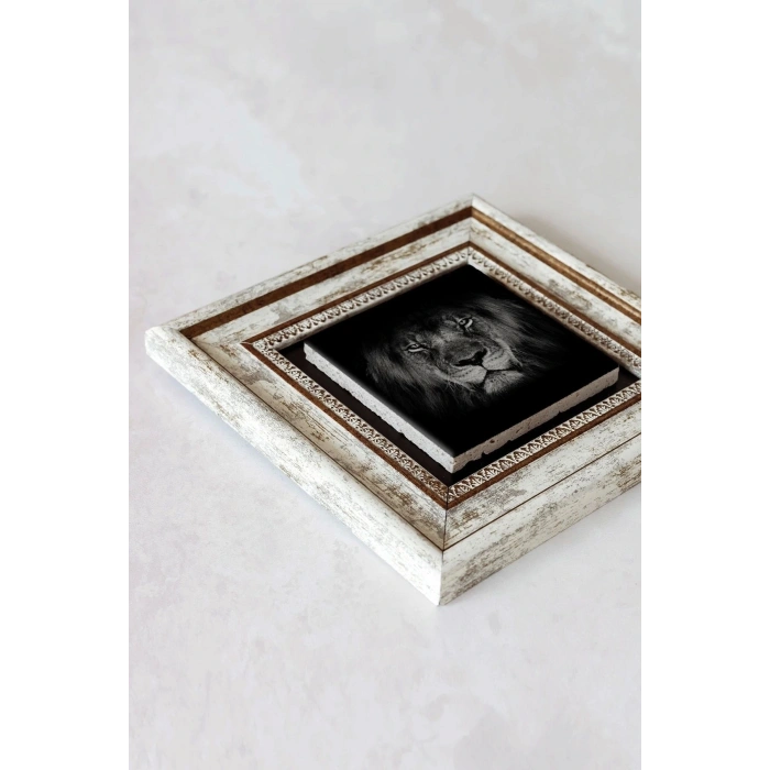 Çerçeveli Taş Tablo , Çerçeveli Taş Duvar Dekoru-enkcrcvtbl-00106 20 cm