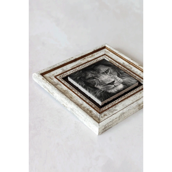 Çerçeveli Taş Tablo , Çerçeveli Taş Duvar Dekoru-enkcrcvtbl-00161 20 cm