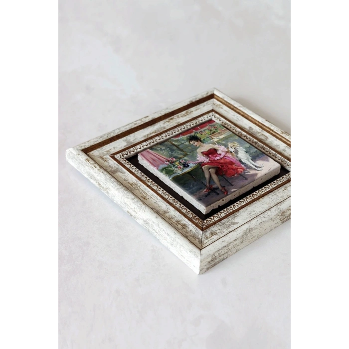 Çerçeveli Taş Tablo , Çerçeveli Taş Duvar Dekoru-enkcrcvtbl-00169 20 cm