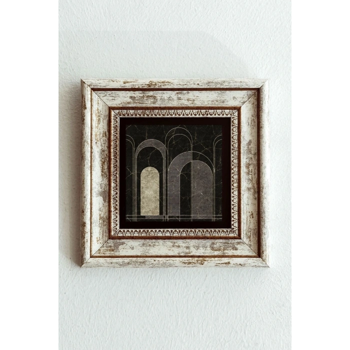 Çerçeveli Taş Tablo , Çerçeveli Taş Duvar Dekoru-enkcrcvtbl-00184 20 cm