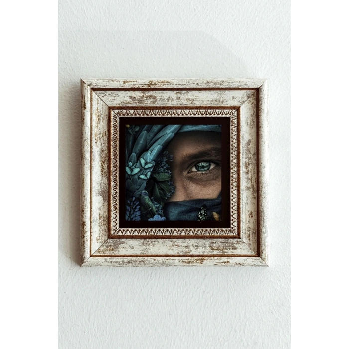 Çerçeveli Taş Tablo , Çerçeveli Taş Duvar Dekoru-enkcrcvtbl-00185 20 cm