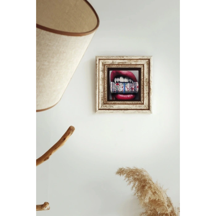 Çerçeveli Taş Tablo , Çerçeveli Taş Duvar Dekoru-enkcrcvtbl-00202 20 cm