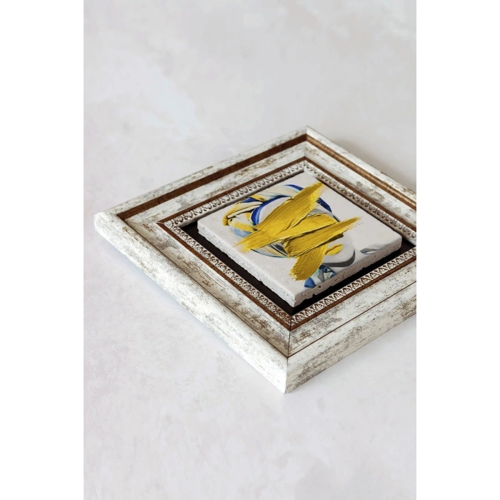 Çerçeveli Taş Tablo , Çerçeveli Taş Duvar Dekoru-enkcrcvtbl-00205 20 cm