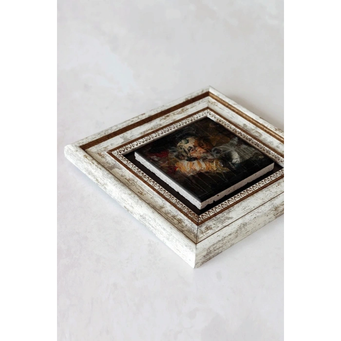 Çerçeveli Taş Tablo , Çerçeveli Taş Duvar Dekoru-enkcrcvtbl-0174 20 cm