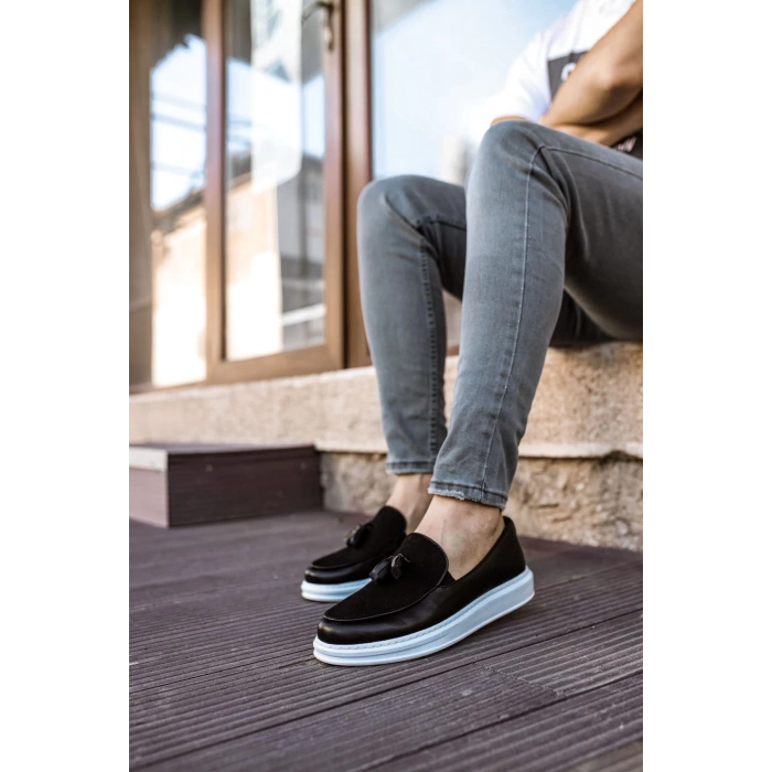 CH002 - CBT Loafer Pelle Erkek Ayakkabı SIYAH