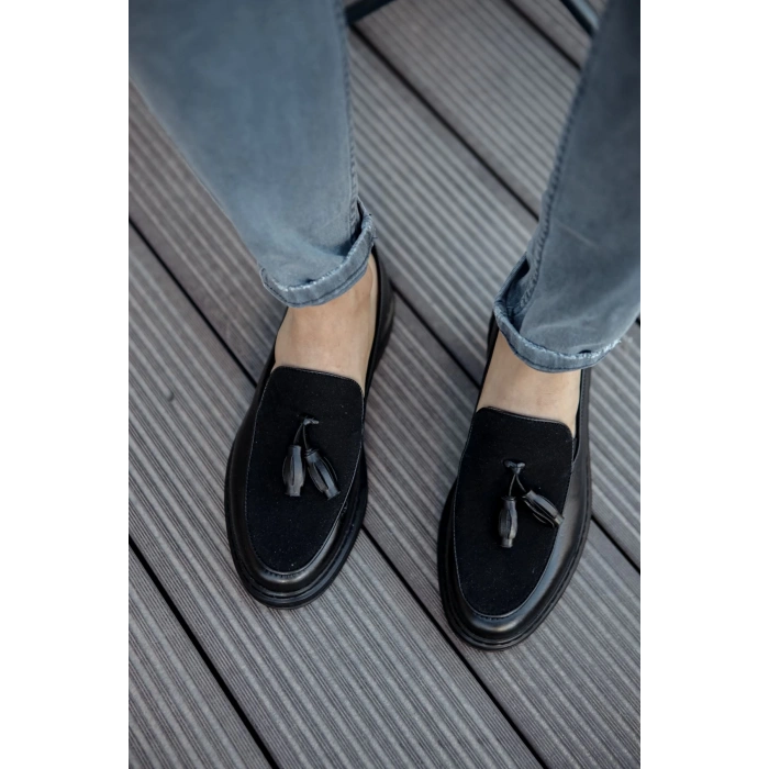 CH002 - CST Loafer Pelle Erkek Ayakkabı SIYAH