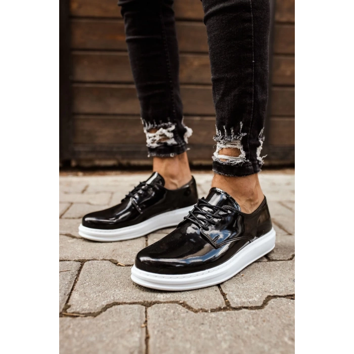 CH003 - RBT Pelle Verniciata Classica Erkek Ayakkabı SIYAH