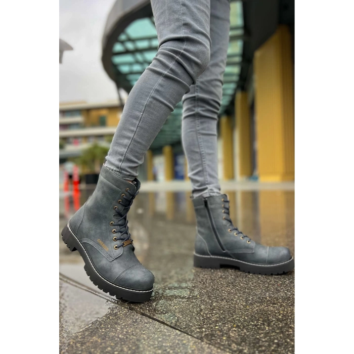 CH009 CST Military Mens Boots ANTHRACITE