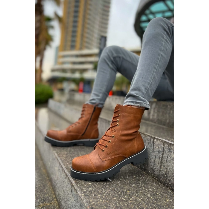 CH009 CST Military Mens Boots TAN