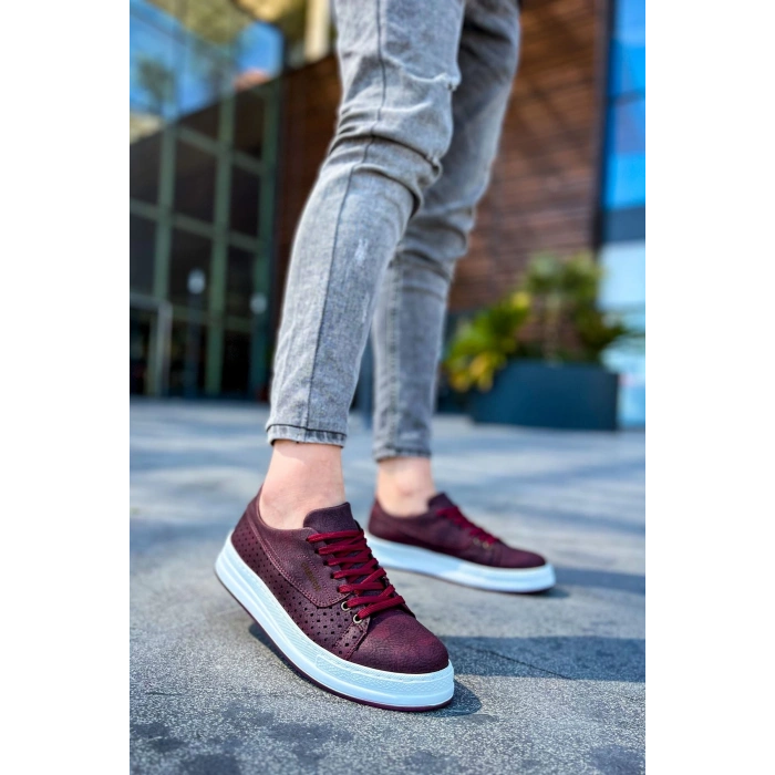 CH043 CBT Cowien Mens Shoe BURGUNDY